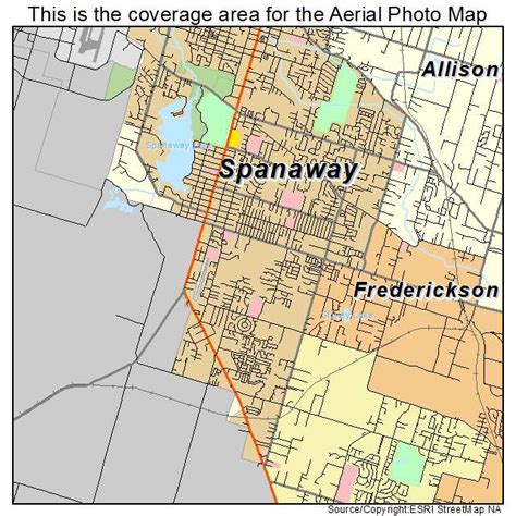 spanaway wa map.
